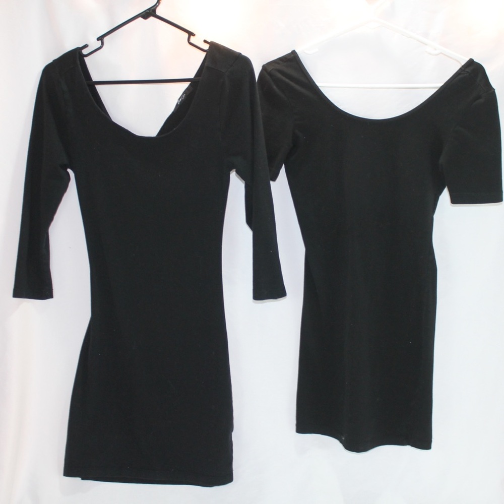 Slimming black dress duo 🖤🖤